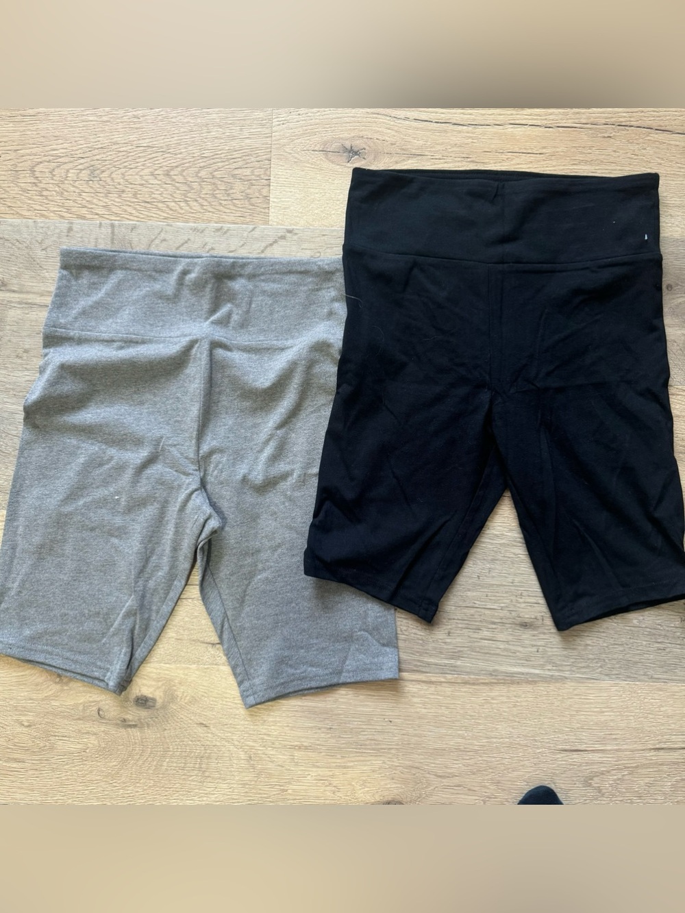 Wild Fable Gray and Black Biker Short Set
